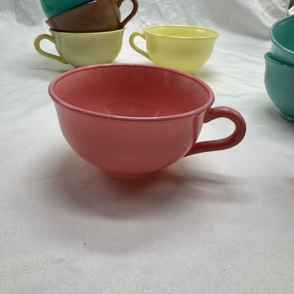 VTG set of 8 Hazel Atlas tea/coffee cup set - Picture 7 of 11